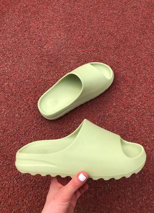 Шлепанцы шлепки босоножки мужские adidas slides зеленые / шльопанці босоніжки чоловічі адидас адідас7 фото