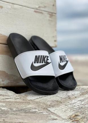 Шлепанцы найк черные nike slippers white black шлепанцы, шлепки сланцы найк