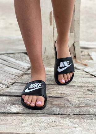 Шлепанцы найк чёрные nike slippers black🖤36рр - 45рр🖤шльопки, шльопанці найк чорні9 фото