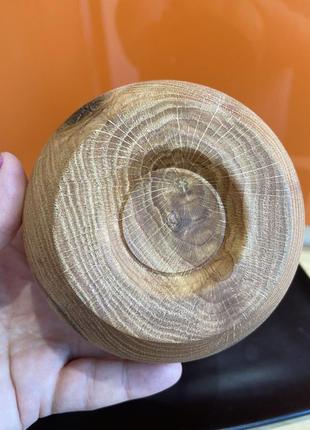 Дерев'яна тарілка ручної роботи піала дерево5 фото