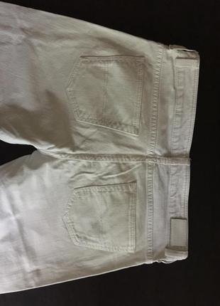 Білі удлинненные джинсові шорти м/29 98/2% коттон/еластан9 фото