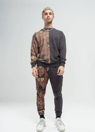 Комплект чоловічий світшот штани з принтом туреччина / костюм чоловічий світшот штани з надписом