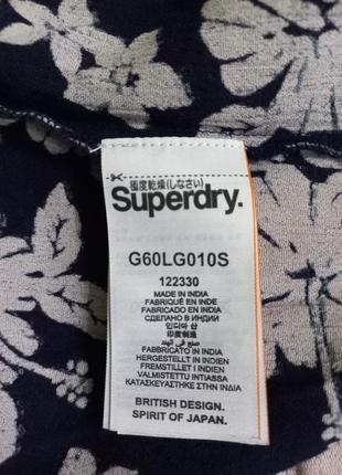 Superdry кимоно slinky print туника летний кардиган  рубашка верхняя пляжная накидка туника8 фото