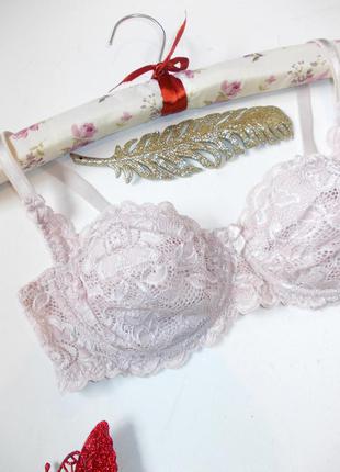 Бежевий ліф мереживний бюстгальтер м'який