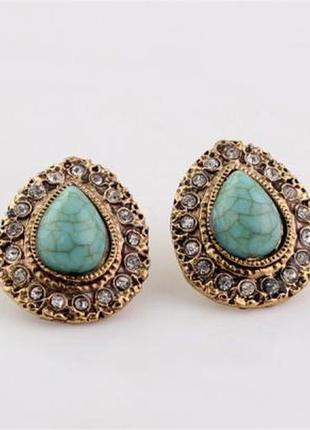 Сережки крапля неба