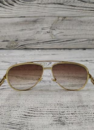 Солнцезащитные очки авиатор коричневые5 фото