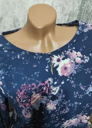 Блуза с цветочным принтом5 фото