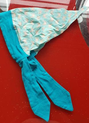 Impidimpi косинка головний убір на літо дівчинці 1.5-2-3 р 50-51 см на еластичній тесме