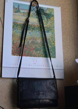Marta ponti повседневная кожаная сумка на длинном ремне.3 фото