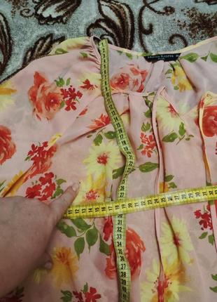 Блуза квітаста великий розмір plus size9 фото