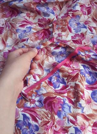 2 вещи по цене 1. легкий красивый домашний халатик халат в цветы на запах. размер xs-s3 фото