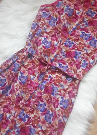 2 вещи по цене 1. легкий красивый домашний халатик халат в цветы на запах. размер xs-s5 фото