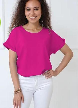Жіноча футболка вільного крою, норма, батал, летняя блузка футболка свободного кроя2 фото