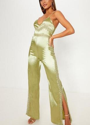 Брючный  оливковый комбез prettylittletring