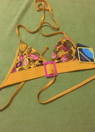 Шикарный итальянский  верх от купальника carbico tessuti