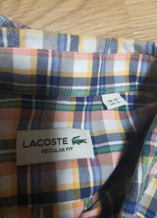 Рубашка lacoste regular fit оригинал2 фото