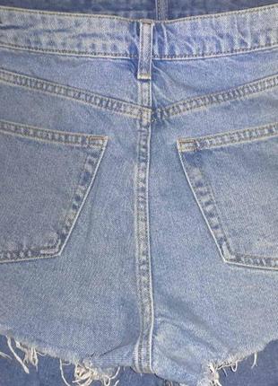 100% коттон. жіночі брендові джинсові шорти mom з вишивкою. короткі бриджі, мом джинси. вишиванка2 фото