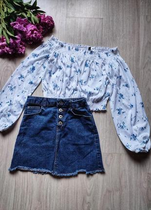 Комплект від denim юбка+топ