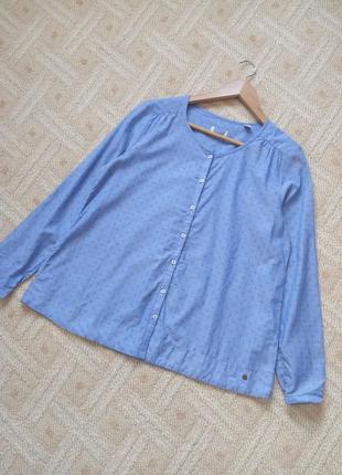 Легкая хлопковая блуза, блузка tcm tchibo, размер m-l3 фото