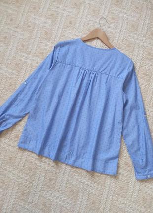 Легкая хлопковая блуза, блузка tcm tchibo, размер m-l6 фото