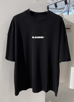 Люкс! чорна футболка jil sander