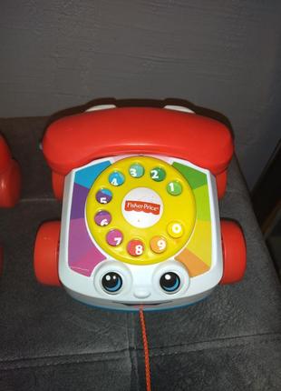 Іграшка-каталка «веселий телефон» fisher-price1 фото
