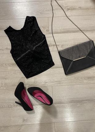 Mango//гламурна блузка топ//топік гламурний