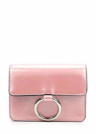 Очень стильная сумка цвета розового кварца