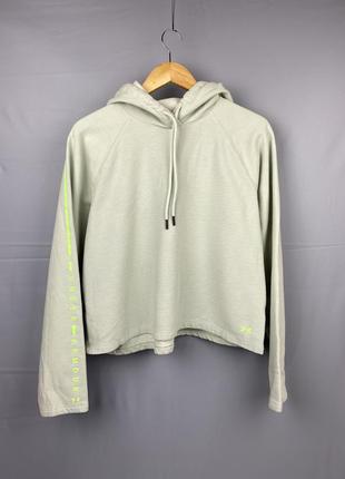 Under armour худі м'ятна м'ятного кольору кофта з капюшоном коротка укороченая