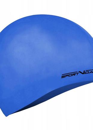 Шапочка для плавания детская sportvida blue