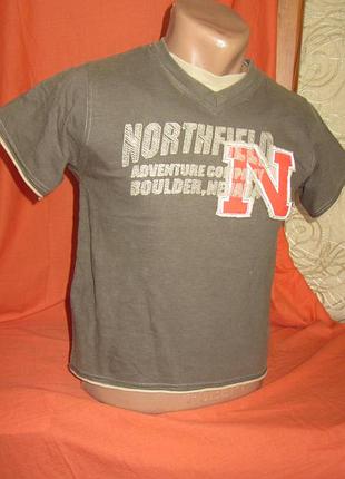 Футболка с вышивкой 7-8 лет