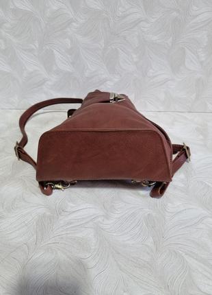 Фирменный кожаный рюкзак visconti4 фото