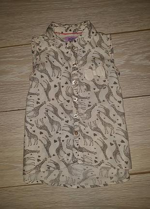 Легенька сорочка блуза f&f на 1,5-2,0 роки