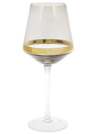 Набор 4 бокала etoile для белого вина 400мл, дымчатый серый1 фото