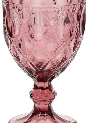 Набор 6 винных бокалов siena toscana 300мл, стекло пурпурное1 фото