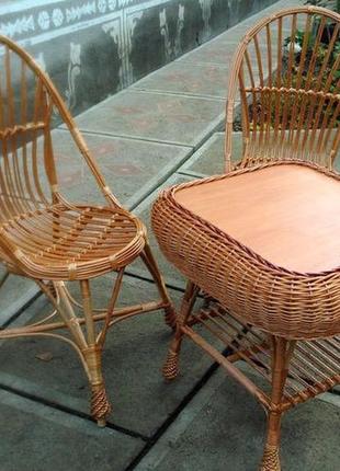 Кресло стуло из лозы  круглое
