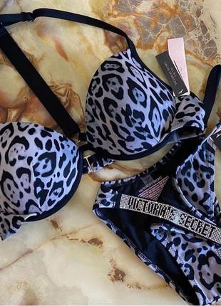 Купальник victoria's secret, купальничок із камінням вікторія сікрет
