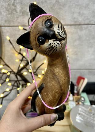 Чокер из чешского бисера на силиконовой нити