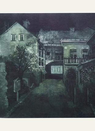 Картина офорт кольоровий