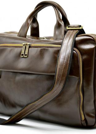 Багатофункціональна сумка для ділового чоловіка gq-7334-3md бренду tarwa6 фото