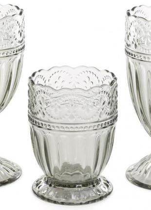 Набір 6 склянок siena toscana 325мл, графітове скло2 фото