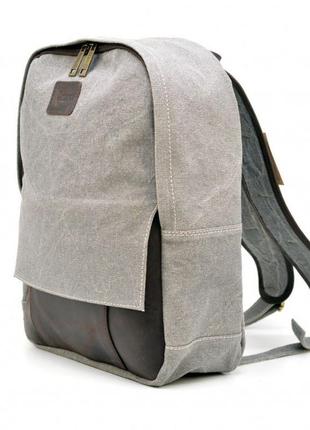 Молодежный рюкзак канвас с кожаными вставками rgj-7224-4lx tarwa2 фото