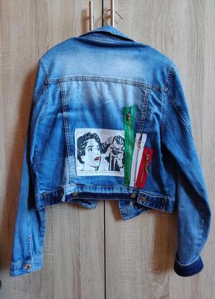 Джинсовка,джинсовий піджак8 фото