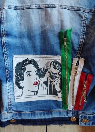 Джинсовка,джинсовий піджак9 фото