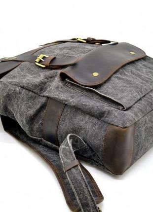 Молодежный рюкзак микс парусины и кожи rgj-9001-4lx tarwa4 фото