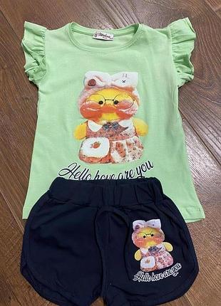 Костюм для дівчинки качка лалафанфан 5, 6, 7 років