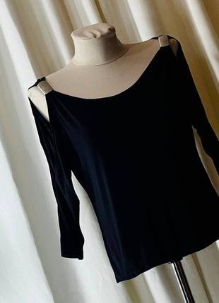 Шикарная блуза с открытыми плечами3 фото