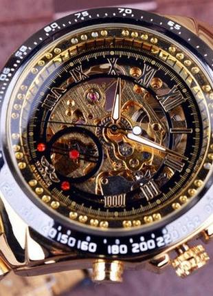 Чоловічий механічний годинник winner skeleton2 фото