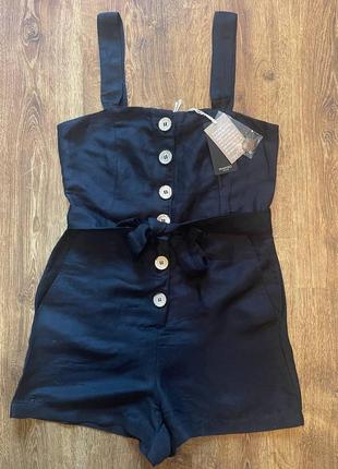 Льняной комбинезон mango