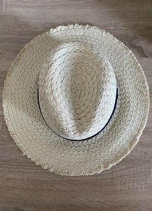 Шляпа соломенная плетёная primark с широкими полями4 фото
